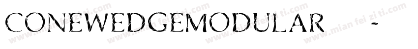 ConeWedgeModular手机版字体转换