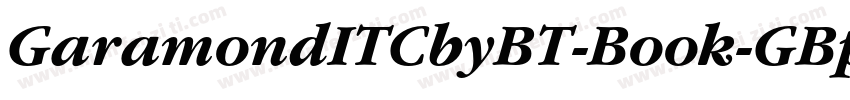 GaramondITCbyBT-Book-GBpc-EUC-H字体转换