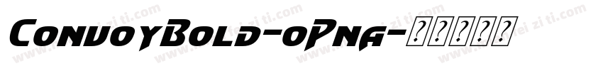 ConvoyBold-oPna字体转换