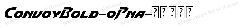 ConvoyBold-oPna字体转换
