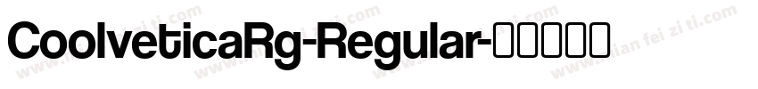 CoolveticaRg-Regular字体转换