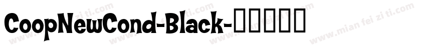 CoopNewCond-Black字体转换