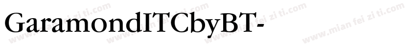 GaramondITCbyBT字体转换