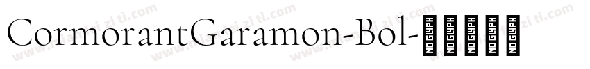 CormorantGaramon-Bol字体转换