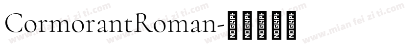 CormorantRoman字体转换