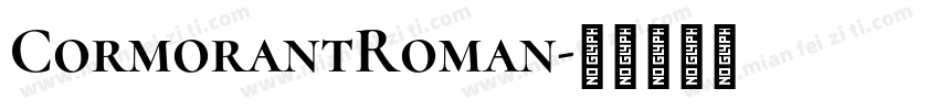 CormorantRoman字体转换