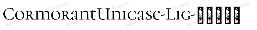 CormorantUnicase-Lig字体转换