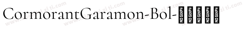 CormorantGaramon-Bol字体转换