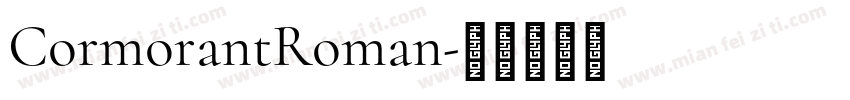 CormorantRoman字体转换