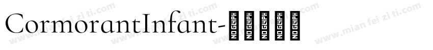 CormorantInfant字体转换