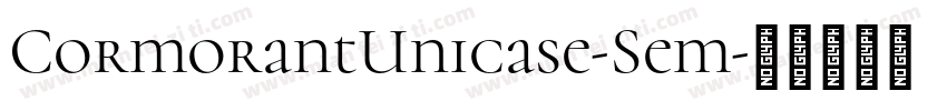 CormorantUnicase-Sem字体转换