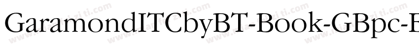 GaramondITCbyBT-Book-GBpc-EUC-H字体转换