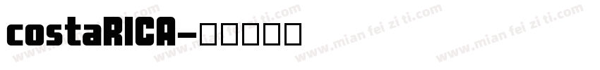 costaRICA字体转换