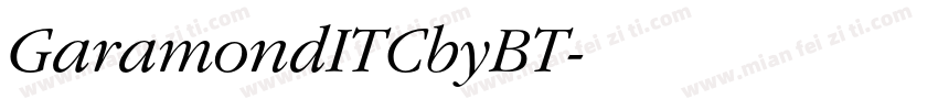 GaramondITCbyBT字体转换