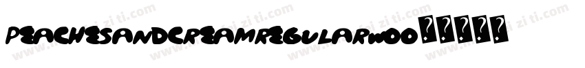 PeachesandCreamRegularW00字体转换