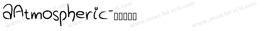 aAtmospheric字体转换
