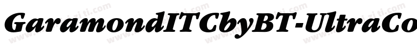 GaramondITCbyBT-UltraCondItalic字体转换