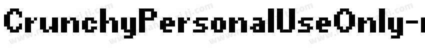 CrunchyPersonalUseOnly-nJWP字体转换