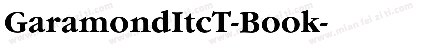 GaramondItcT-Book字体转换