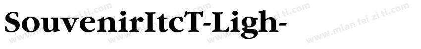 SouvenirItcT-Ligh字体转换