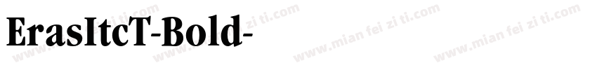 ErasItcT-Bold字体转换
