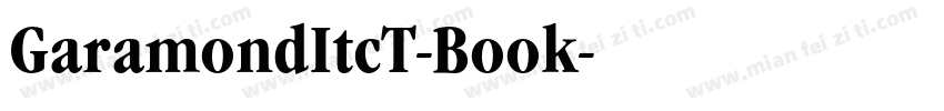 GaramondItcT-Book字体转换
