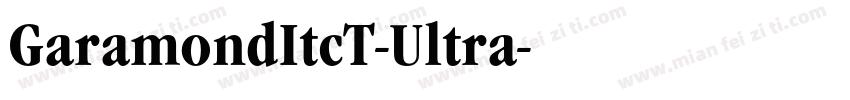 GaramondItcT-Ultra字体转换