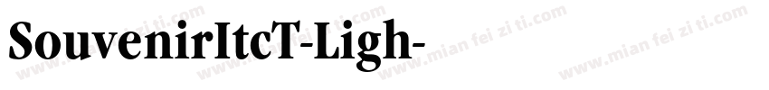 SouvenirItcT-Ligh字体转换