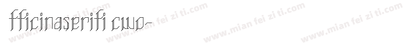 OfficinaserifiTcwo字体转换