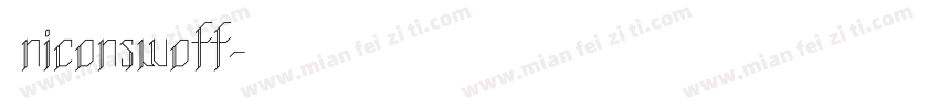 Uniconswoff字体转换