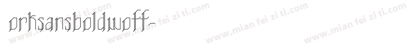 Worksansboldwoff字体转换