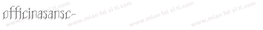 officinasansc字体转换