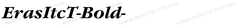 ErasItcT-Bold字体转换