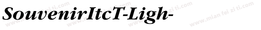SouvenirItcT-Ligh字体转换