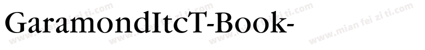 GaramondItcT-Book字体转换