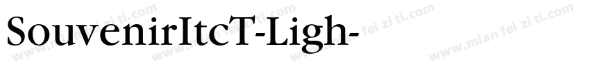 SouvenirItcT-Ligh字体转换