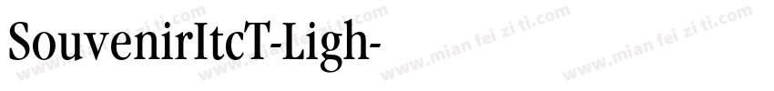 SouvenirItcT-Ligh字体转换