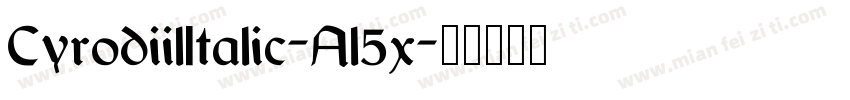 CyrodiilItalic-Al5x字体转换
