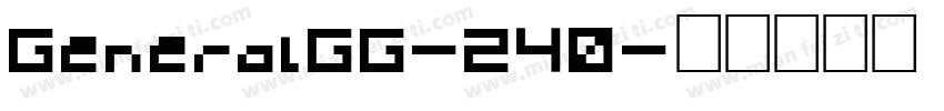 GeneralGG-240字体转换