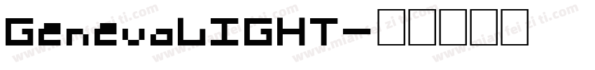 GenevaLIGHT字体转换