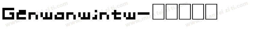 Genwanwintw字体转换