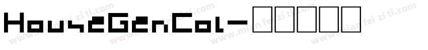 HouseGenCol字体转换