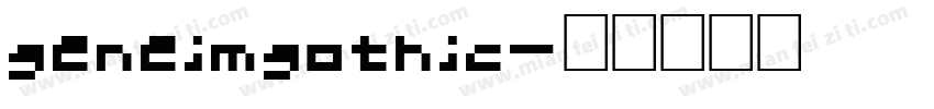 geneimgothic字体转换