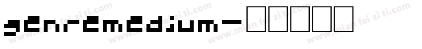 genremedium字体转换