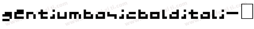 gentiumbasicbolditali字体转换
