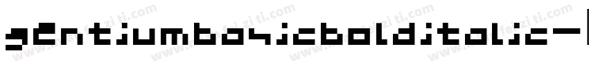 gentiumbasicbolditalic字体转换