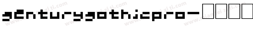 genturygothicpro字体转换