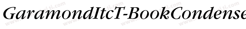 GaramondItcT-BookCondensedItalic字体转换