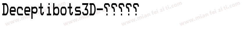 Deceptibots3D字体转换
