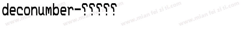 deconumber字体转换